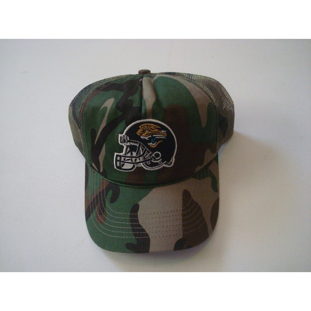 JACKSONVILLE JAGUARS CAMO  SNAPBACK ADJUSTABLE HAT CAP DEADSTOCK ‎ VINTAGE U3